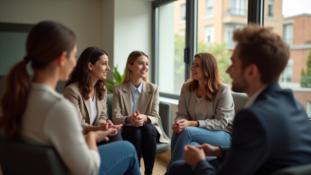 Persone che seguono corso online di autostima